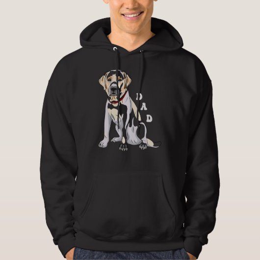 Lab Dad Fox Yellow Labrador Retriever Hoodie (Voorkant)