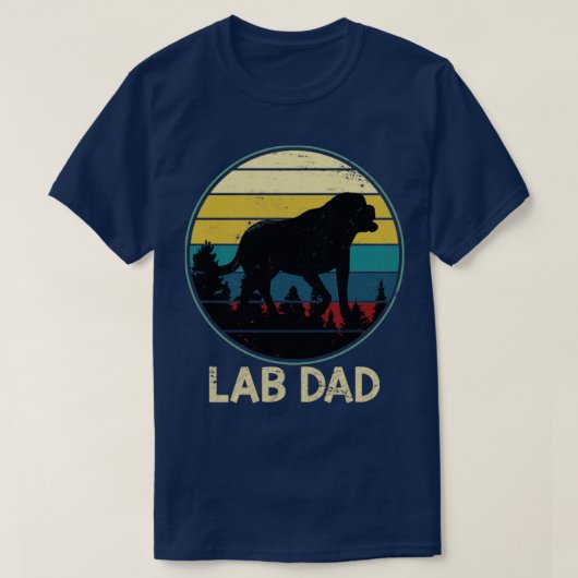 Lab Dad Labrador T-shirt (Design voorkant)