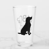 "Lab Dad" Pint Glass Glas (Achterkant)