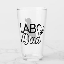 "Lab Dad" Pint Glass