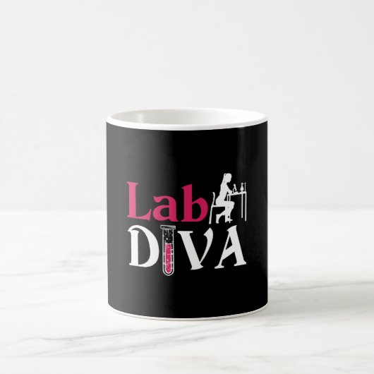Lab Diva Lab Tech Chemist Laboratory Technician Koffiemok (Center)