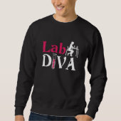 Lab Diva Lab Tech Chemist Laboratory Technician Trui (Voorkant)
