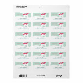 Lab Dog in sneeuw Etiket (Full Sheet)