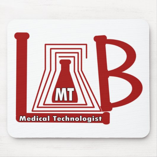 LAB FLASK LOGO MT - MEDISCHE TECHNOLOGISCH MUISMAT (Voorkant)