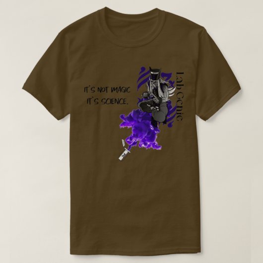 Lab Genie Itx27s not Magic Itx27s Science T-shirt (Design voorkant)