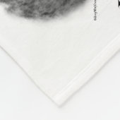 Lab Happy Face Fleece Deken (Hoek)