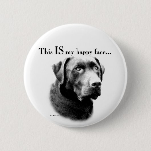 Lab Happy Face Ronde Button 5,7 Cm (Voorkant)