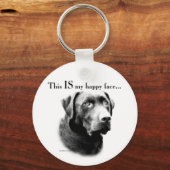Lab Happy Face Sleutelhanger (Achterkant)