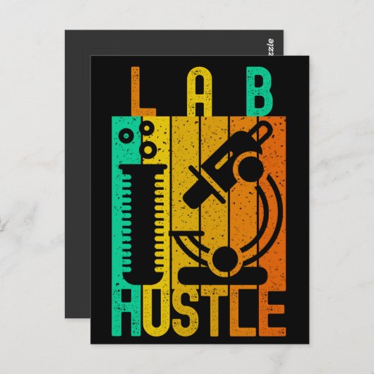 LAB HUSTLE - #LABLIFE BRIEFKAART (Voorkant / Achterkant)