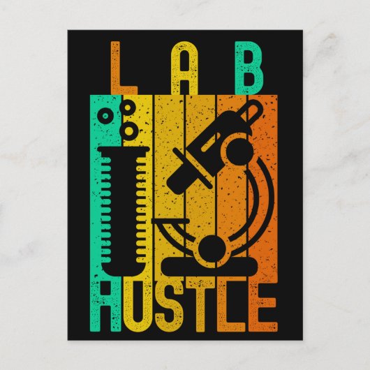 LAB HUSTLE - #LABLIFE BRIEFKAART (Voorkant)