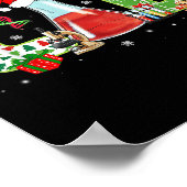 Lab Kerst Laboratoriumtechnicus Wetenschap Kerstma Poster (Hoek)