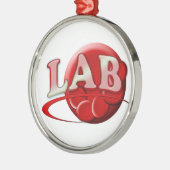LAB (LABORATORIUM) Rood bloed CHRISTMAS ORNAMENT (Links)
