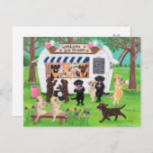 Lab Licent Ice Cream Labradors Briefkaart (Voorkant / Achterkant)