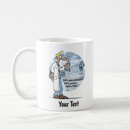 Lab Life PhD Paniek Koffiemok (Links)