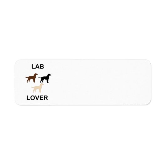 Lab Lover alle kleuren silhouettes Etiket (Voorkant)