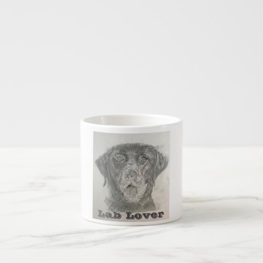 Lab Lover Espresso ou Bone China Mug (Devant)