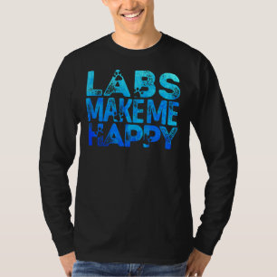 Lab Maak me gelukkig Labrador Retriever Lab T-shirt