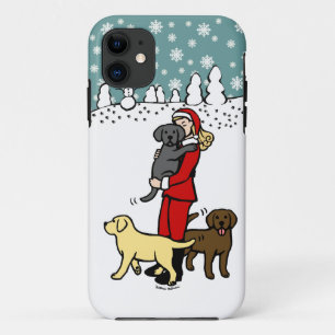 Lab Mam Kerstkerstmis iPhone 11 Hoesje