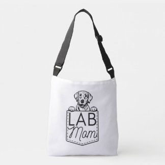 "Lab Mam" Peek-a-Boo Cross-Body Tas