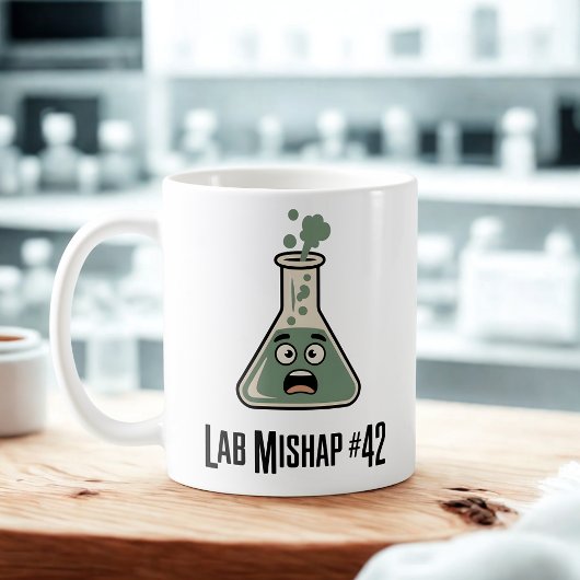 Lab Mishap #42 | Chemistry Chaos Design Koffiemok