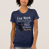 Lab Moeder chaos coördinator Black Labrador T-shirt (Voorkant)