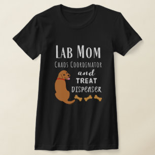 Lab Moeder chaos coördinator Fox Red Labrador T-shirt
