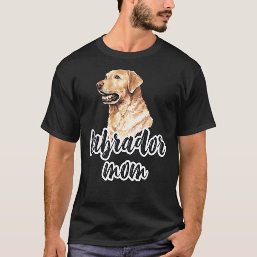Lab Moeder Labrador Moeder Geel Lab Moeder Geel La T-shirt (Voorkant)