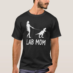 Lab Moeder Labrador Retriever Mama Hond Dinosaurus T-shirt