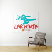 LAB NINJA - TAPISSERIE SCIENTIFIQUE DE LABORATOIRE (En situation (horizontale))