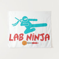 LAB NINJA - TAPISSERIE SCIENTIFIQUE DE LABORATOIRE