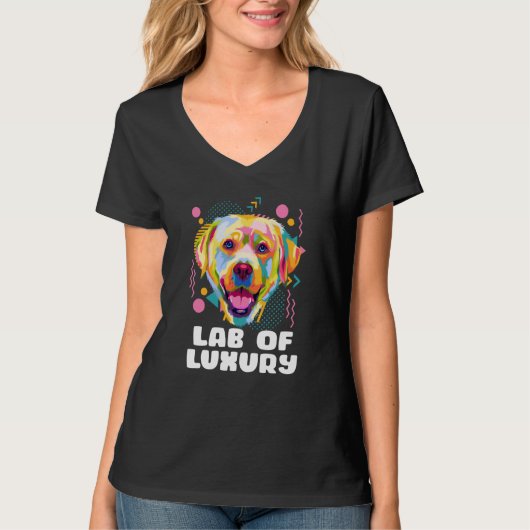 Lab of Luxury Labrador Retriever Dog Breed Humor T-shirt (Voorkant)