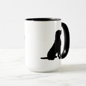 "Lab Papa" Café Mug (Devant droit)