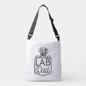 "Lab Papa" Sac fourre-tout transversal Peek-a-Boo (Devant)
