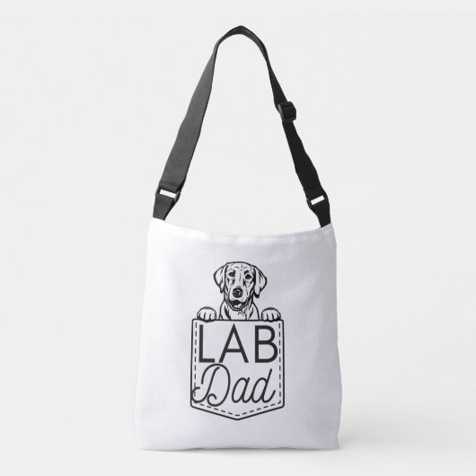 "Lab Papa" Sac fourre-tout transversal Peek-a-Boo (Devant)