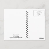 Lab Party Dog Art Briefkaart (Achterkant)