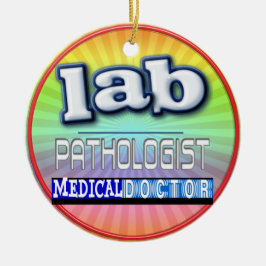 LAB PATHOLOGIST LOGO KERAMISCH ORNAMENT