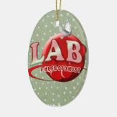 LAB PHLEBOTOMIST RBC LOGO KERAMISCH ORNAMENT (Links)