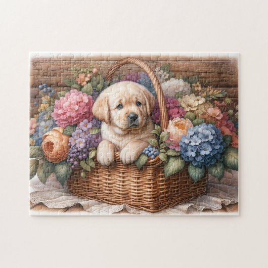 Lab Puppy Legpuzzel (Horizontaal)