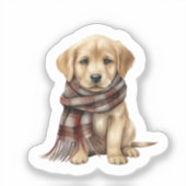 Lab Puppy Sticker (Voorkant)
