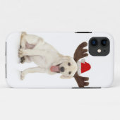 Lab Puppy Wearing Antlers Case-Mate iPhone Case (Achterkant (horizontaal))