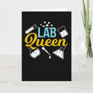 Lab Queen Laboratory Pun Laboratory Science Kaart