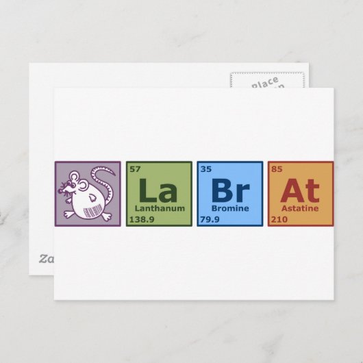 Lab Rat Briefkaart (Voorkant / Achterkant)