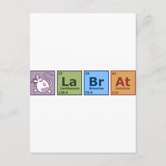 Lab Rat Briefkaart (Voorkant)