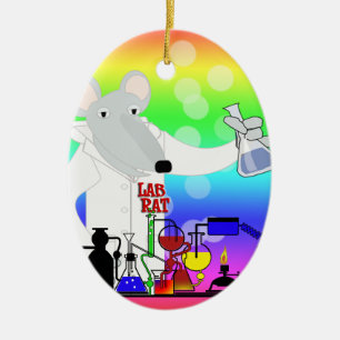 LAB RAT CHEMISTRY KERAMISCH ORNAMENT