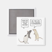 Lab Rat Covid Vaccine Funny Magnet Magneet (Voorkant / Achterkant)