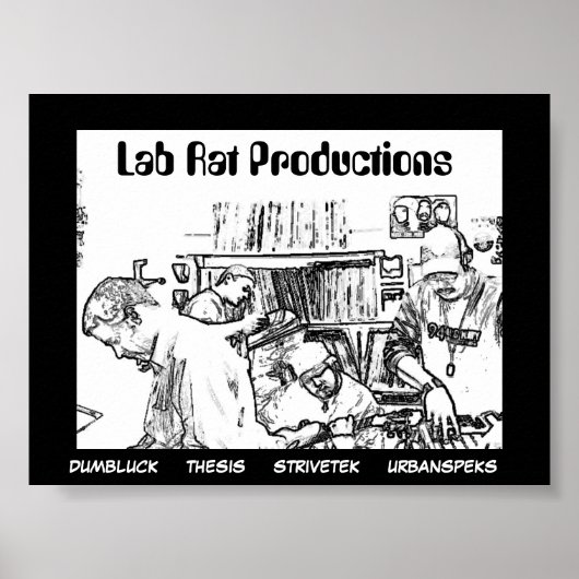 Lab Rat Productions Poster (Voorkant)