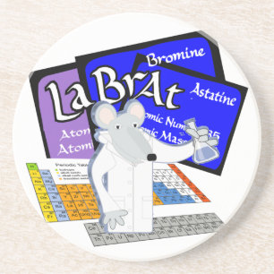 LAB RAT WETENSCHAPPELIJK LABORATORIUMPERIODIEKE TA ZANDSTEEN ONDERZETTER