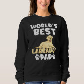 Lab Retriever Worlds Best Labrador Dad Trui (Voorkant)