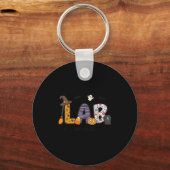 Lab Scientist Medical Lab Science Halloween Labora Sleutelhanger (Voorkant)
