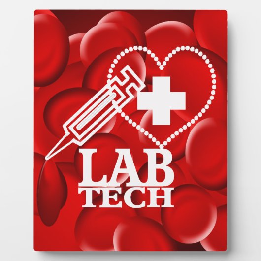 LAB TECH HART SPUIT LOGO FOTOPLAAT (Voorkant)
